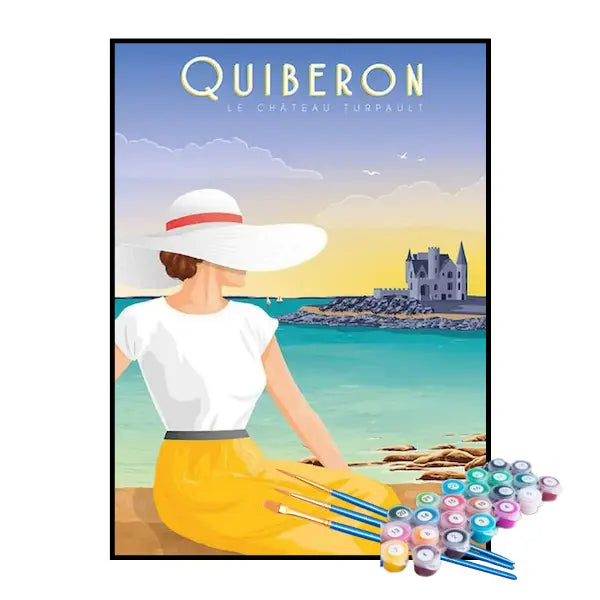 Kit de Pintura Numerada - Quiberon, França