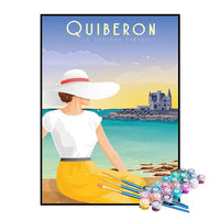 Kit de Pintura Numerada - Quiberon, França