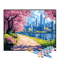 Kit de Pintura Numerada - O Parque da Grande Cidade