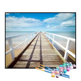 Kit de Pintura Numerada - Píer Rumo ao Mar