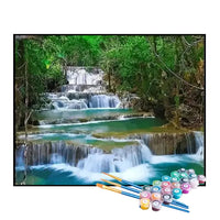 Kit de Pintura Numerada - Degraus da Cachoeira
