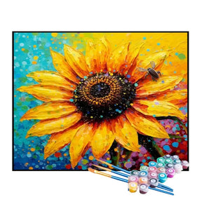Kit de Pintura Numerada - Pintura de Girassol