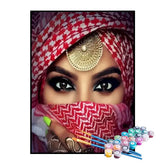 Kit de Pintura Numerada - Mulher com Véu