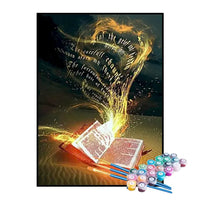 Kit de Pintura Numerada - A Magia das Palavras na Leitura