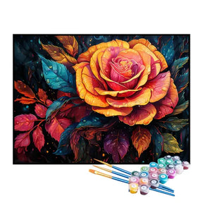 Kit de Pintura Numerada - Rosa Laranja