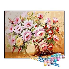 Kit de Pintura Numerada - Flores do Campo