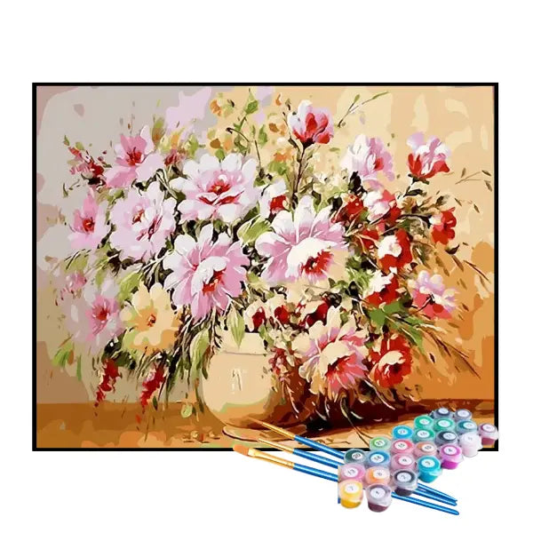 Kit de Pintura Numerada - Flores do Campo