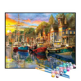 Kit de Pintura Numerada - Porto da Cidade