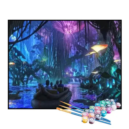 Kit de Pintura Numerada - Aventura pelo Mundo Mágico