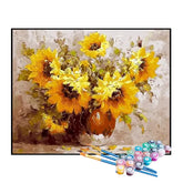 Kit de Pintura Numerada - Arranjo de Girassóis