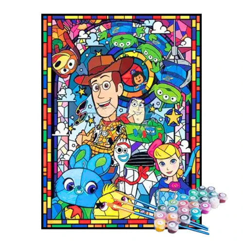 Kit de Pintura Numerada - Toy Story em Mosaico