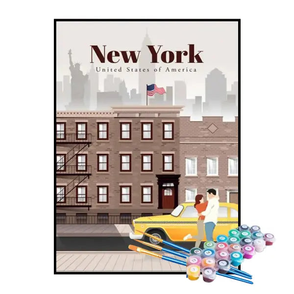 Kit de Pintura Numerada - Nova York, Estados Unidos