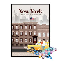 Kit de Pintura Numerada - Nova York, Estados Unidos