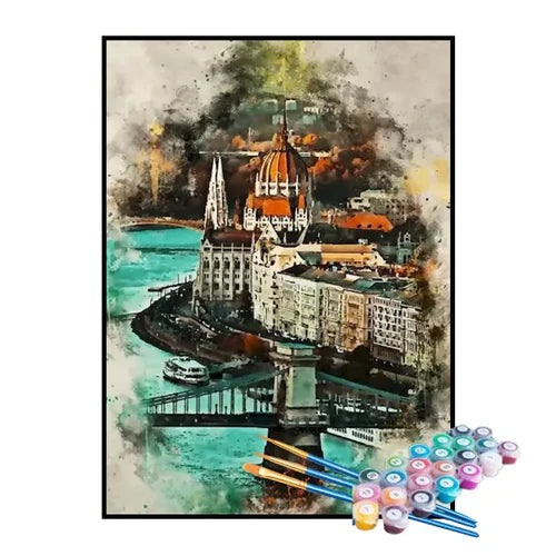 Kit de Pintura Numerada - Budapeste