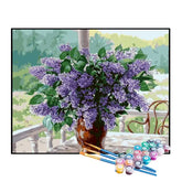 Kit de Pintura Numerada - Arranjo de Lavandas