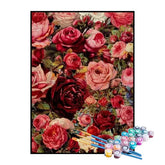 Kit de Pintura Numerada - Jardim de Rosas