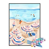 Kit de Pintura Numerada - Praia de Verão