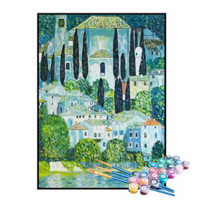 Kit de Pintura Numerada - Vila Verde