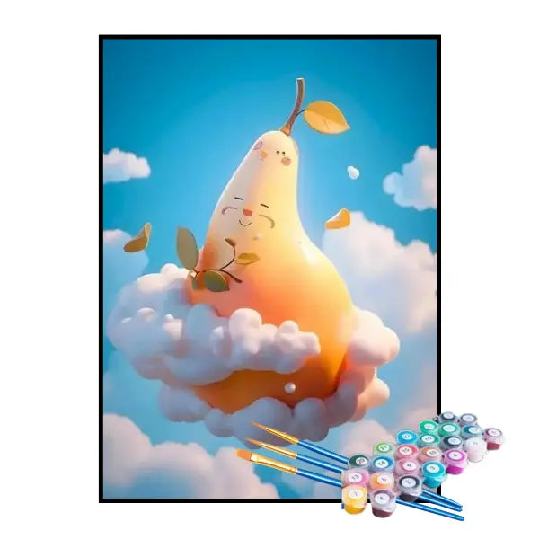 Kit de Pintura Numerada - Pêra nas Nuvens