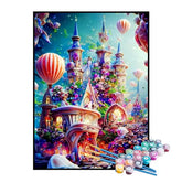 Kit de Pintura Numerada - Casa Mágica e Colorida
