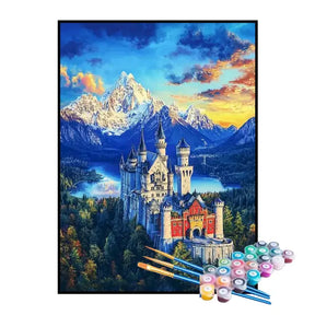 Kit de Pintura Numerada - Dia Ensolarado no Castelo