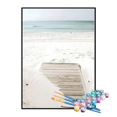 Kit de Pintura Numerada - Cais na Areia da Praia