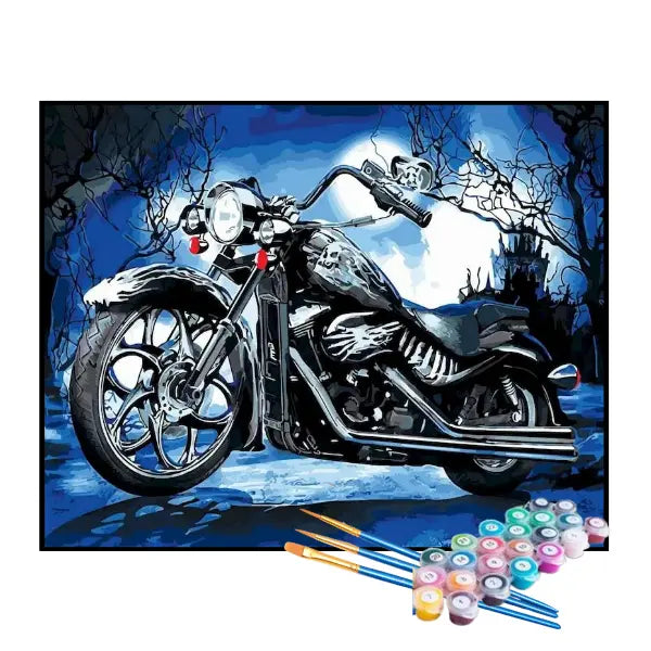 Kit de Pintura Numerada - A Moto Preta