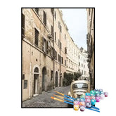 Kit de Pintura Numerada - Fusca na Rua Antiga