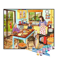Kit de Pintura Numerada - Preparação para o Almoço de Domingo