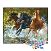 Kit de Pintura Numerada - Cavalos