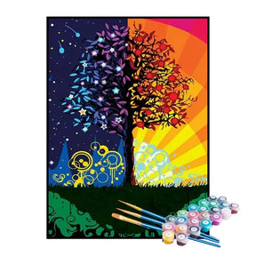 Kit de Pintura Numerada - A Árvore das Estações