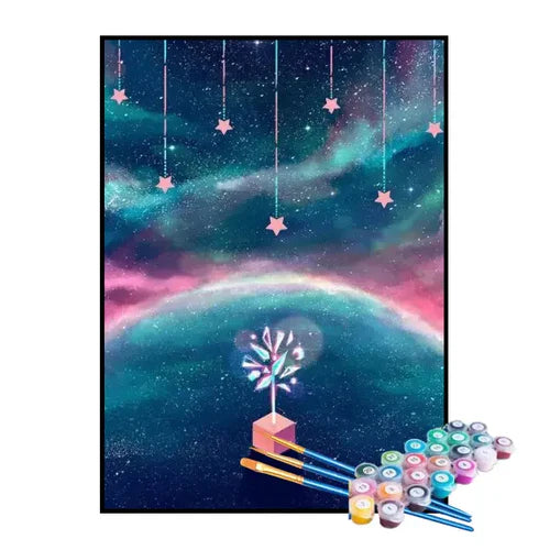 Kit de Pintura Numerada - Presente para o Universo