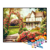 Kit de Pintura Numerada - Entrada da Mansão Florida