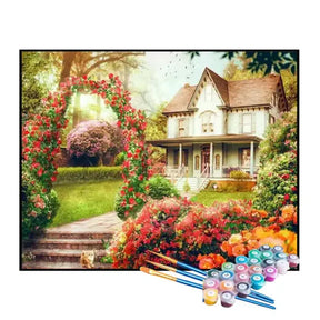 Kit de Pintura Numerada - Entrada da Mansão Florida