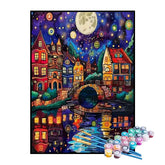 Kit de Pintura Numerada - As Luzes da Vila