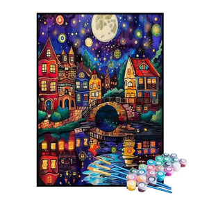 Kit de Pintura Numerada - As Luzes da Vila