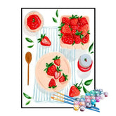 Kit de Pintura Numerada - Morangos