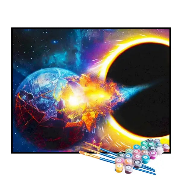Kit de Pintura Numerada - O Poder do Eclipse