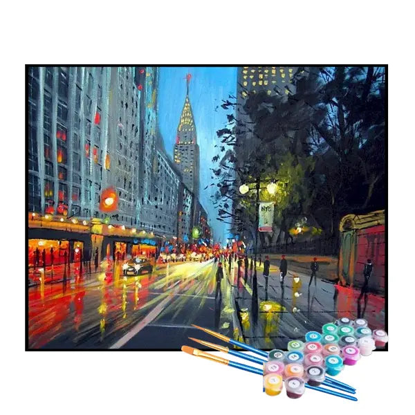 Kit de Pintura Numerada - A Cidade de Nova York