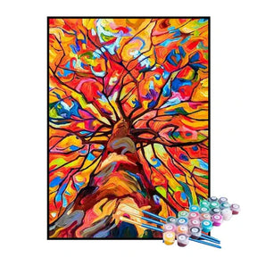 Kit de Pintura Numerada - A Árvore das Cores