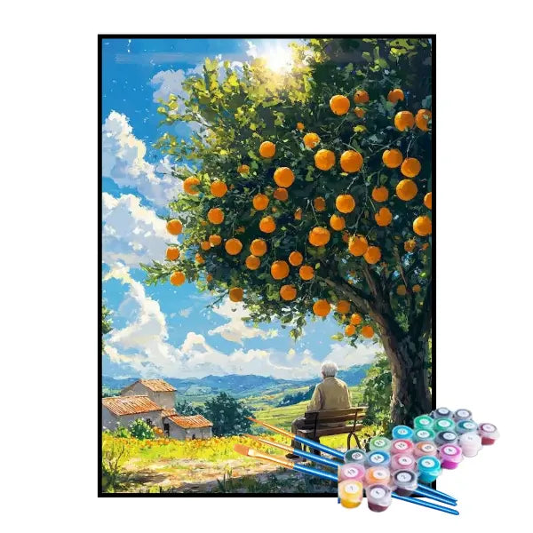 Kit de Pintura Numerada - Laranjeira