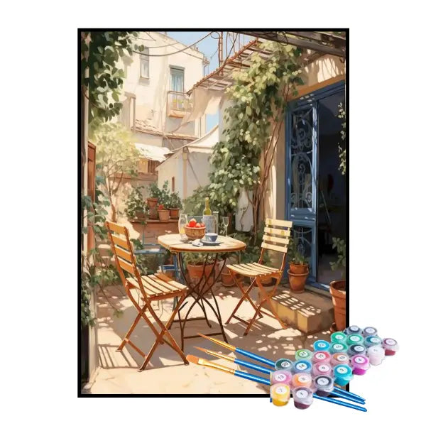 Kit de Pintura Numerada - Cafeteria