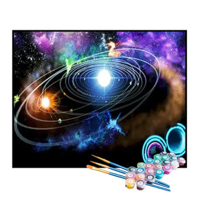 Kit de Pintura Numerada - O Sistema Solar