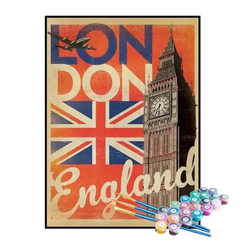 Kit de Pintura Numerada - Londres, Inglaterra