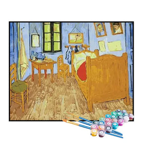 Kit de Pintura Numerada - O Quarto em Arles de Van Gogh