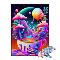 Kit de Pintura Numerada - Café de Sabor Mágico