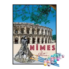 Kit de Pintura Numerada - Nîmes, França