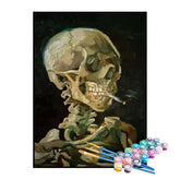 Kit de Pintura Numerada - Caveira Fumegante