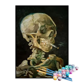 Kit de Pintura Numerada - Caveira Fumegante