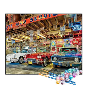 Kit de Pintura Numerada - Carros Antigos à Venda